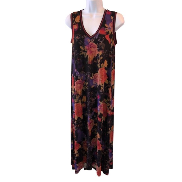 Johnny Was Bossa Nova V-Neck Maxi Dress Boho Chic XS EUC! - Picture 2 of 12